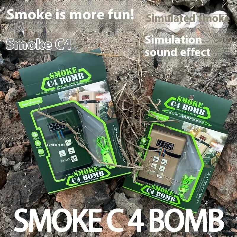 Cosplay Prop Making - LL-timed smoke grenade C4 model toy,