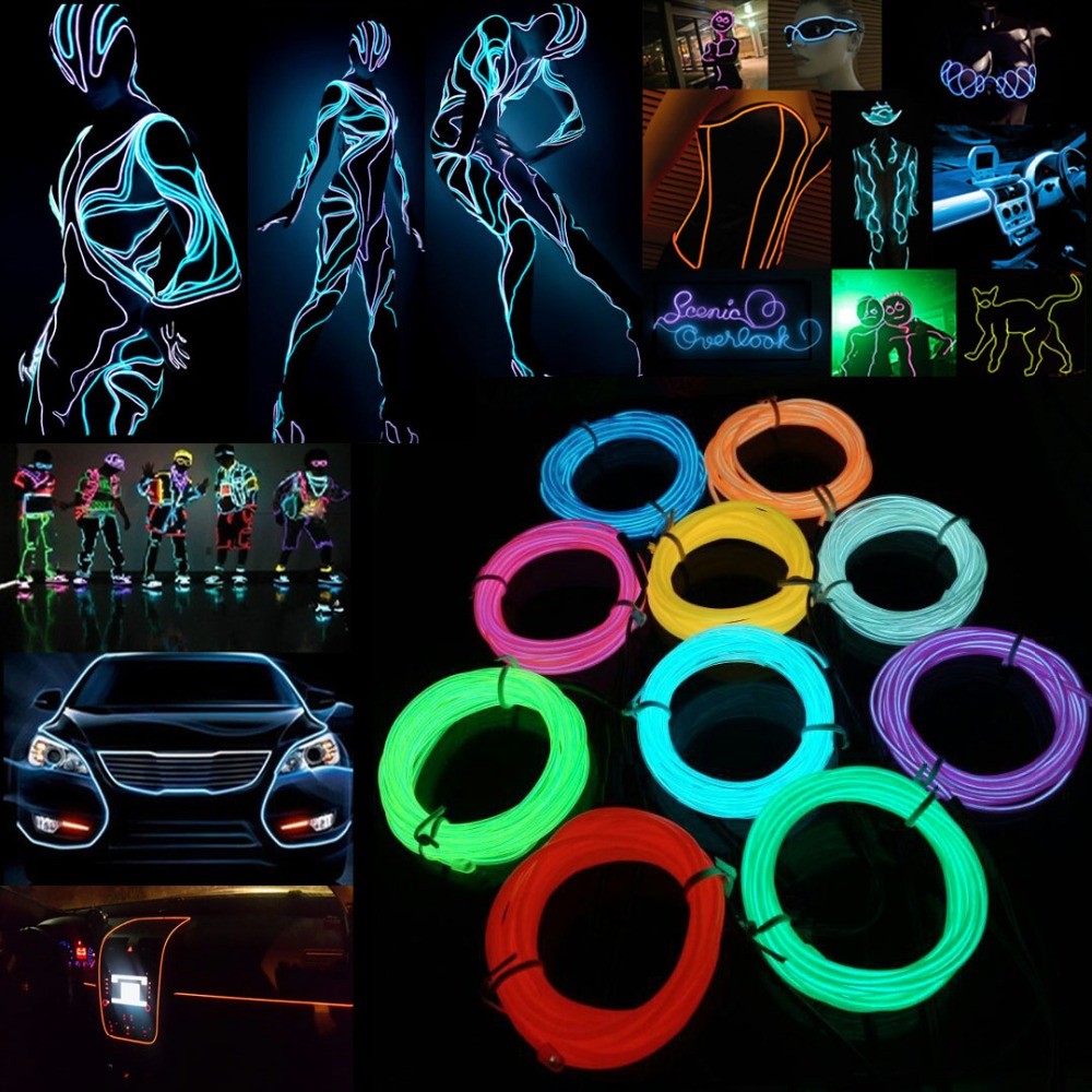 Glow EL Wire Cable LED Neon Ch - Led El Wire recension och pris