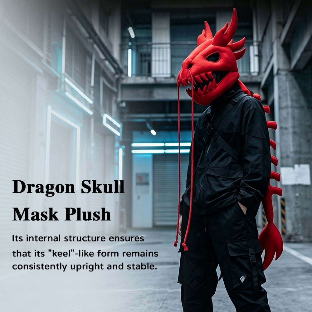 Dinosaur Skeleton Plush Headge - Easy Cosplay Prop recension och pris