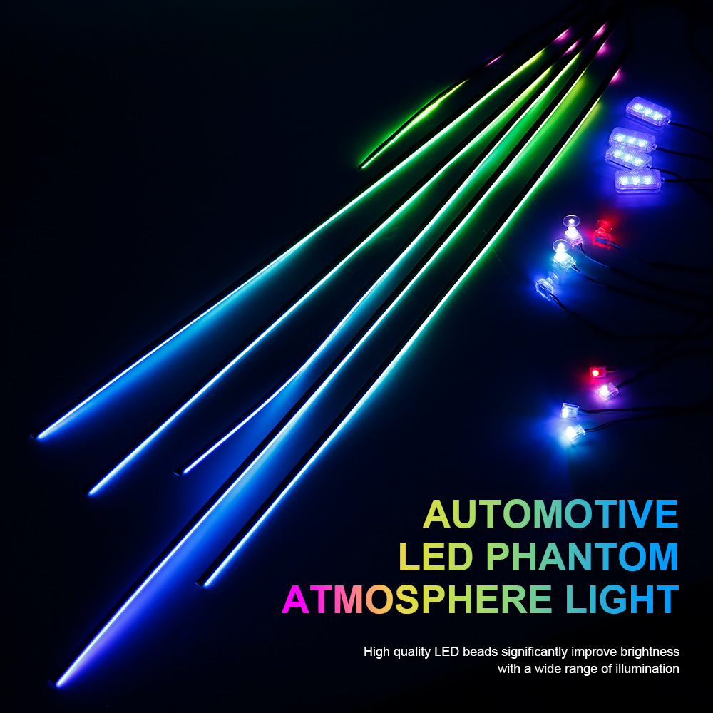18/22 in 1 Acrylic Led Car Amb - Led El Wire recension och pris