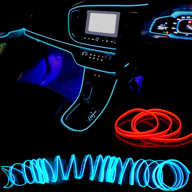 1/3/5m Car Interior Atmosphere - Led El Wire recension och pris
