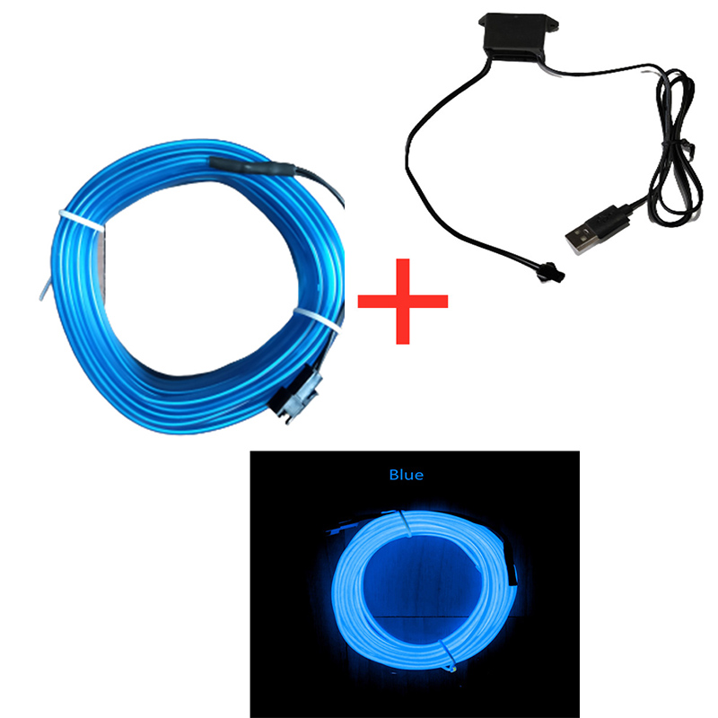 1/3/5m Car Interior Atmosphere - Led El Wire recension och pris