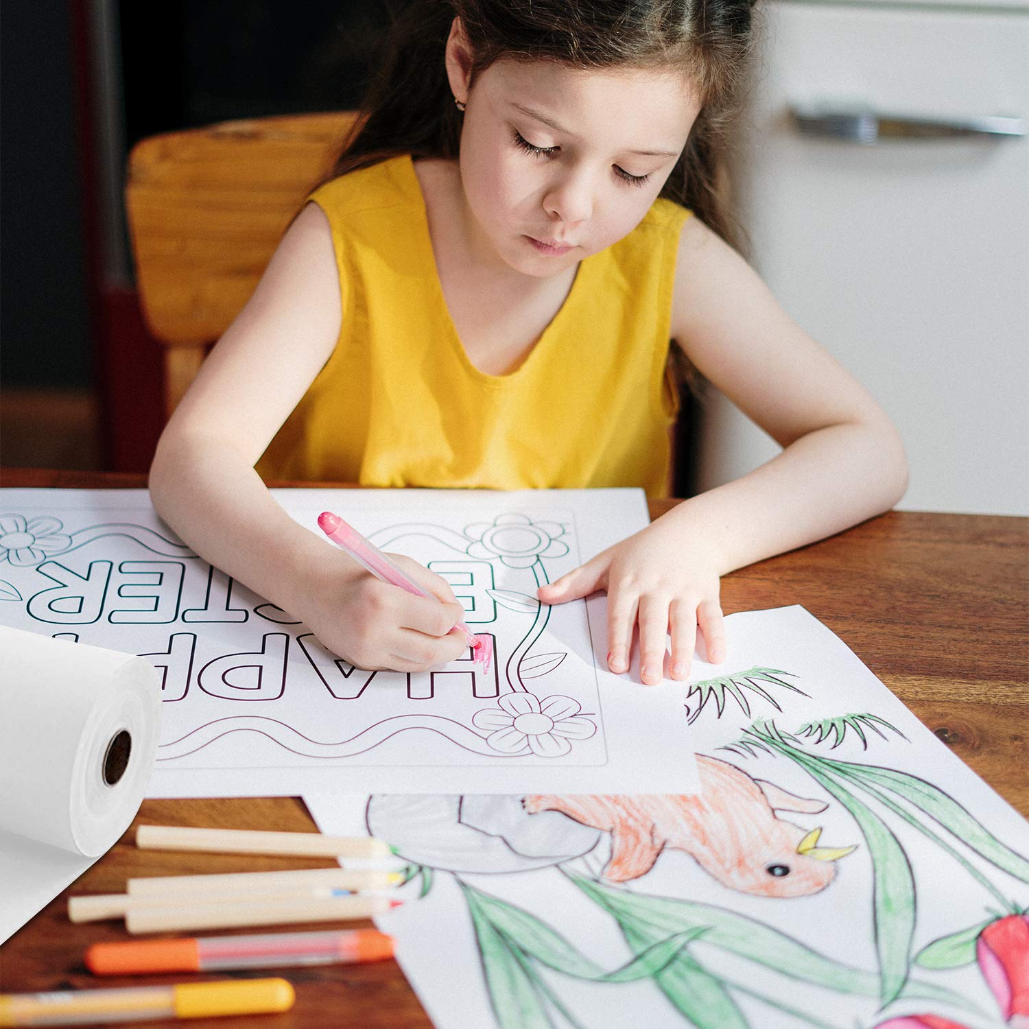 White/Black/Brown Kraft Paper  - Craft Foam Roll recension och pris