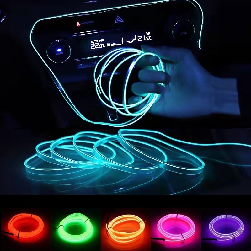 10m/3m/5m Neon LED Car Interio - Led El Wire recension och pris