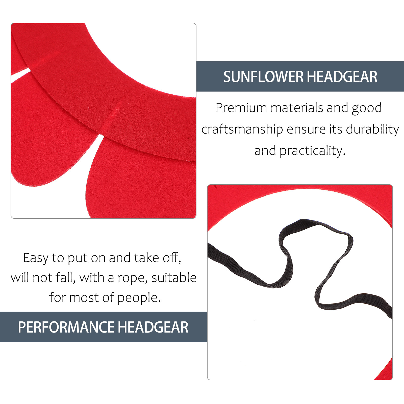 2Pcs Premium Felt Sunflower He - Easy Cosplay Prop recension och pris