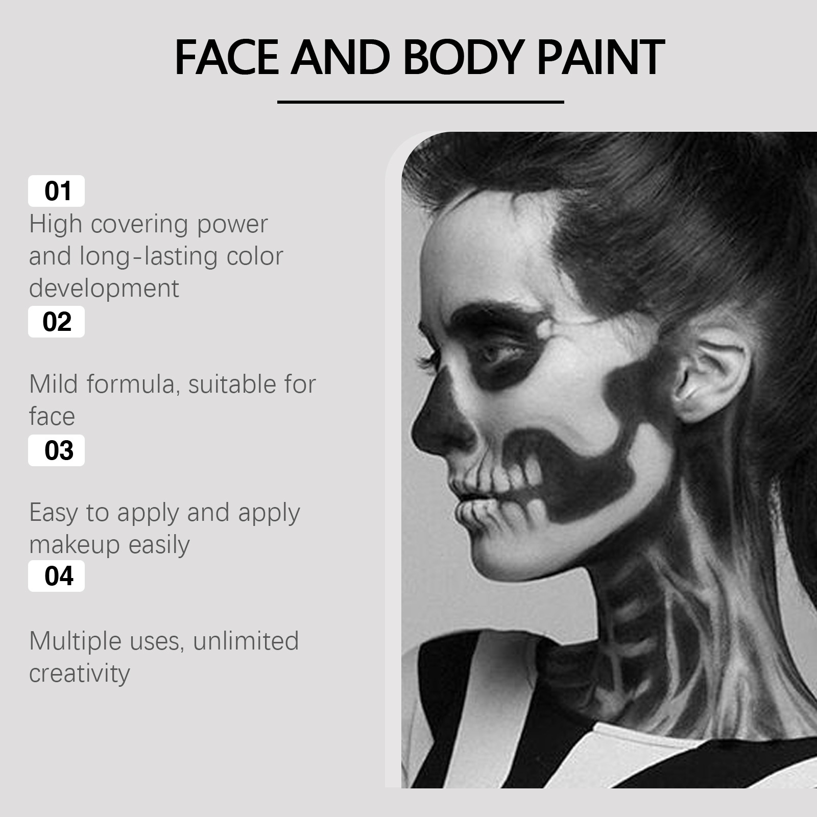 Halloween Face Painting Kit Hi - Cosplay Prop Paint recension och pris