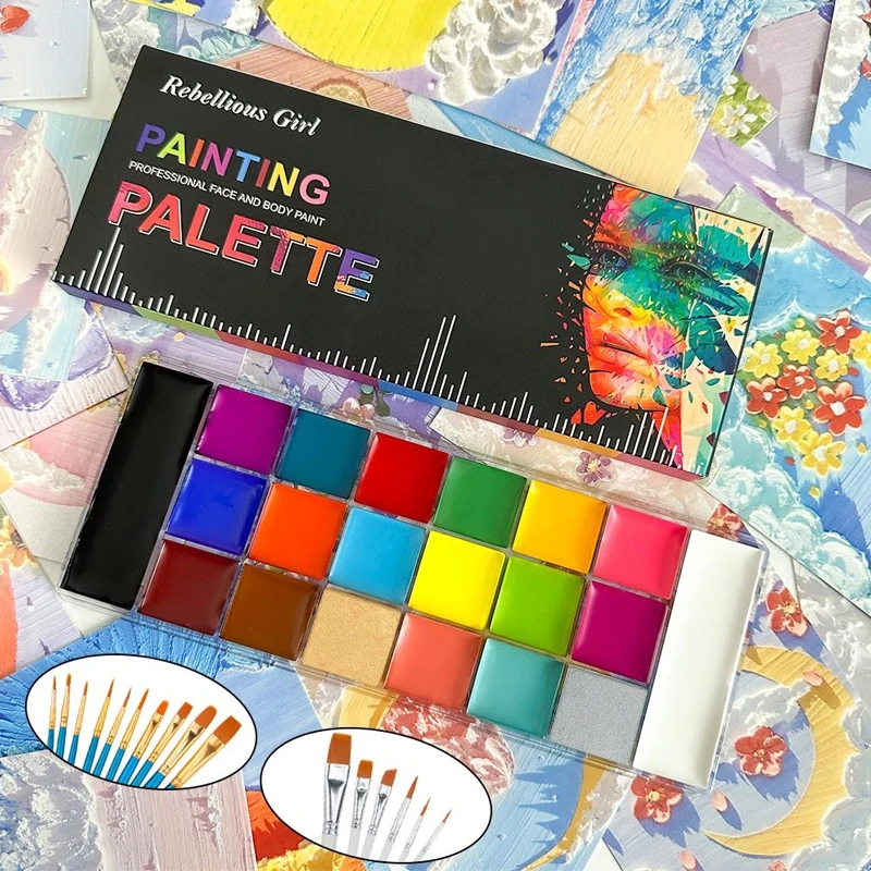 20 Colors Face Body Oil Painti - Cosplay Prop Paint recension och pris