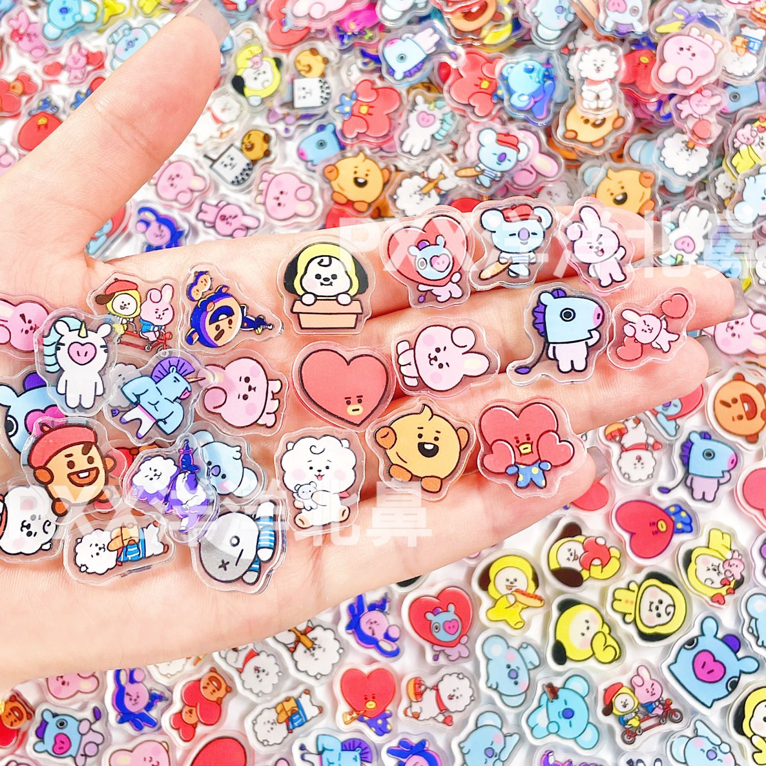 100pcs BT21 BTS single-layer 2 - Cosplay Material For Prop recension och pris