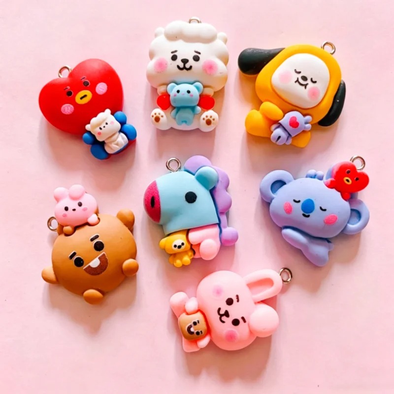 100PCS BT21 Resin Charms DIY C - Cosplay Prop Making recension och pris