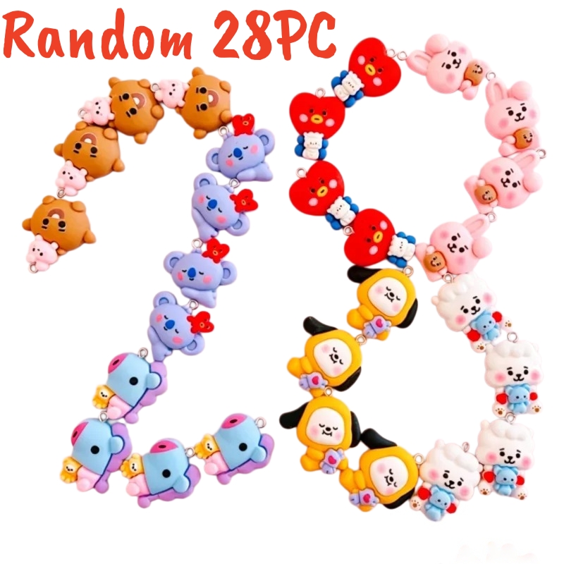 100PCS BT21 Resin Charms DIY C - Cosplay Prop Making recension och pris