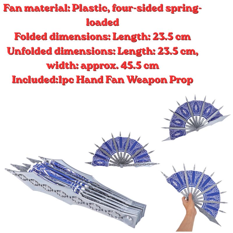 Anime Kitana Cosplay MK Blue H - Cosplay Prop Blueprints recension och pris